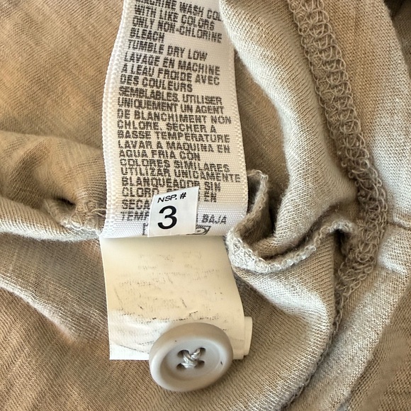 NEW James Perse V Neck Cotton Modal Blend Henley Short Sleeve Tee Shirt Top - Picture 8 of 8